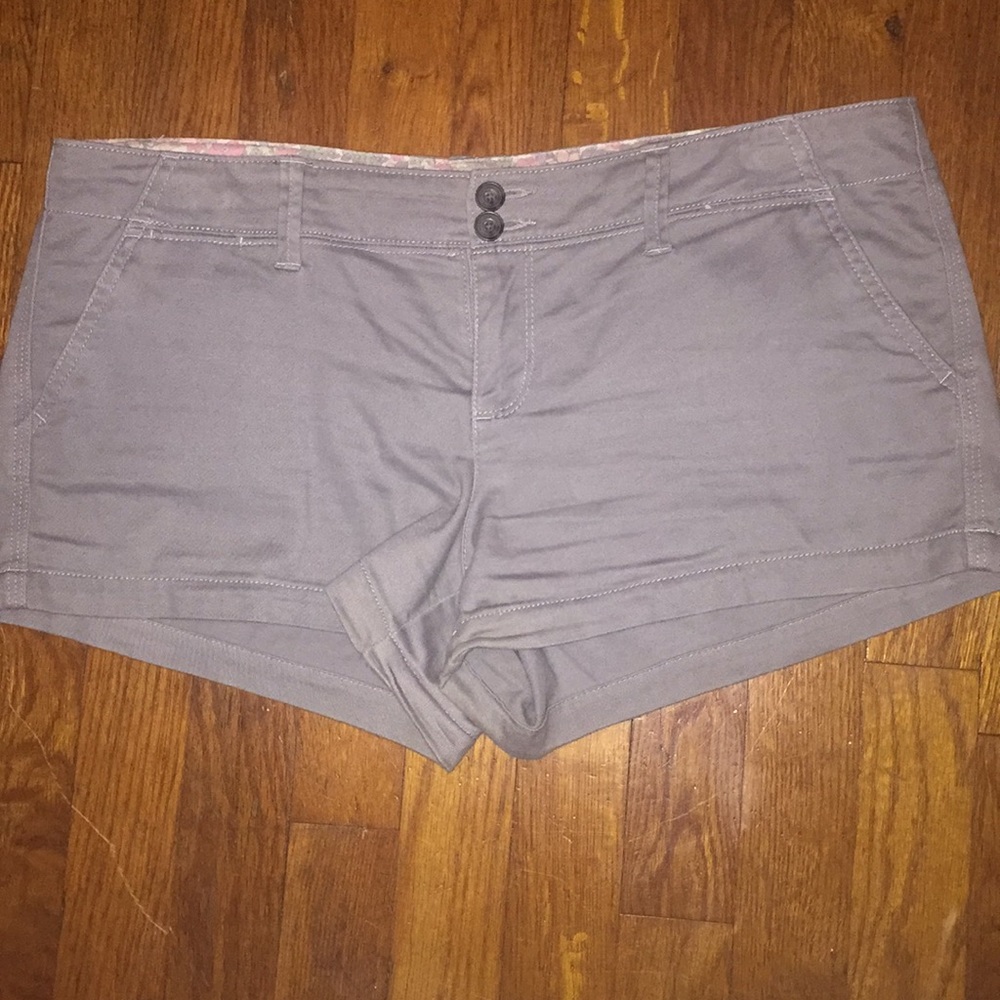 American eagle outfitters women's gray shorts